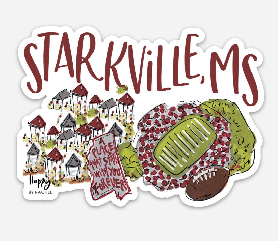 Starkville, MS Game Day Sticker