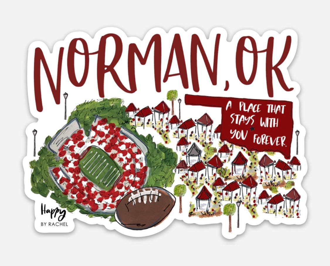 Norman, OK Game Day Sticker