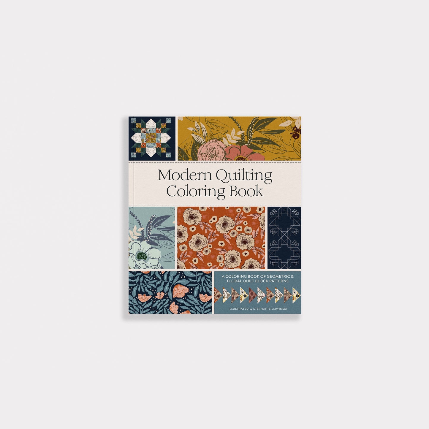Modern Quilting Coloring Book: Adult Coloring Book