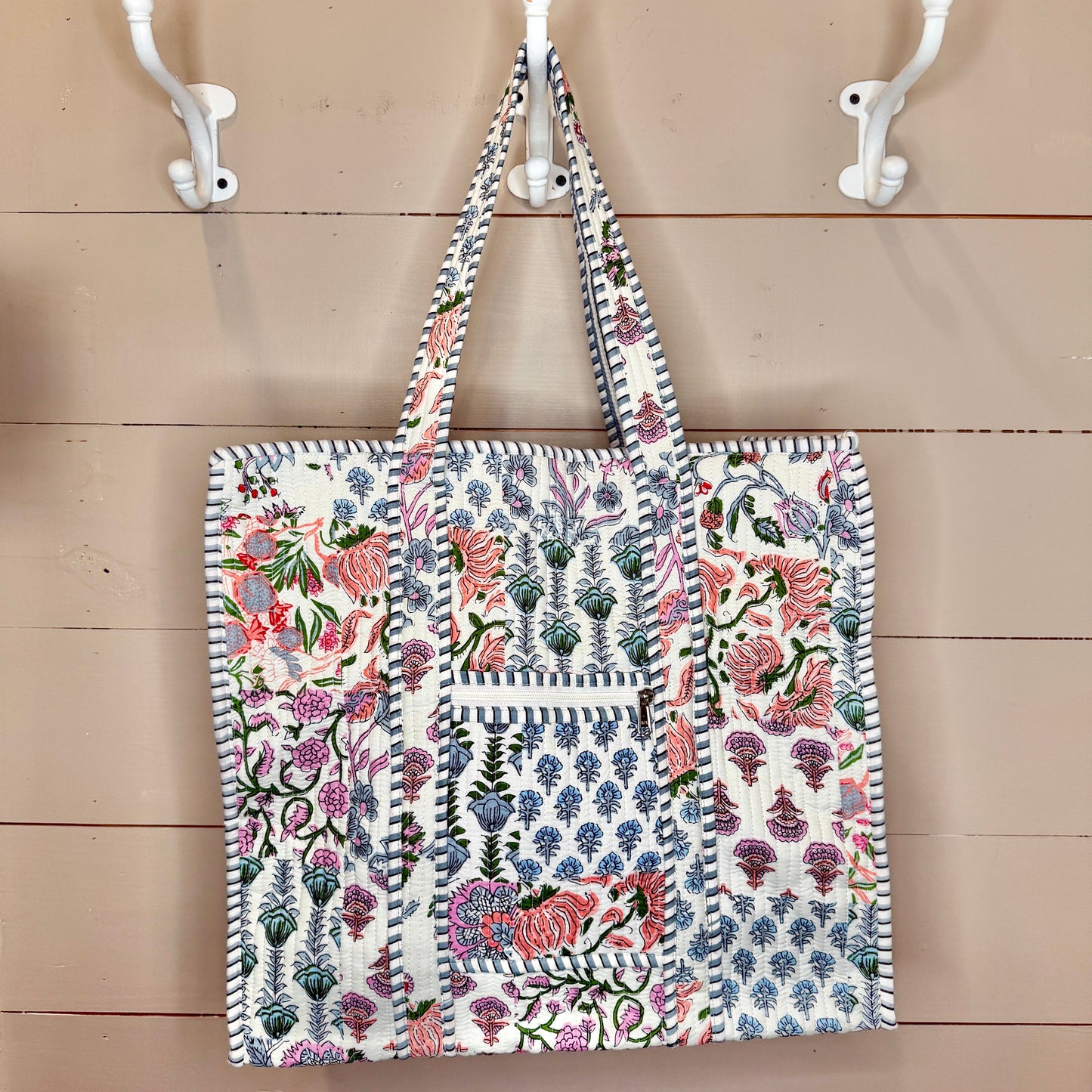 Charming Quilted Tote Bag