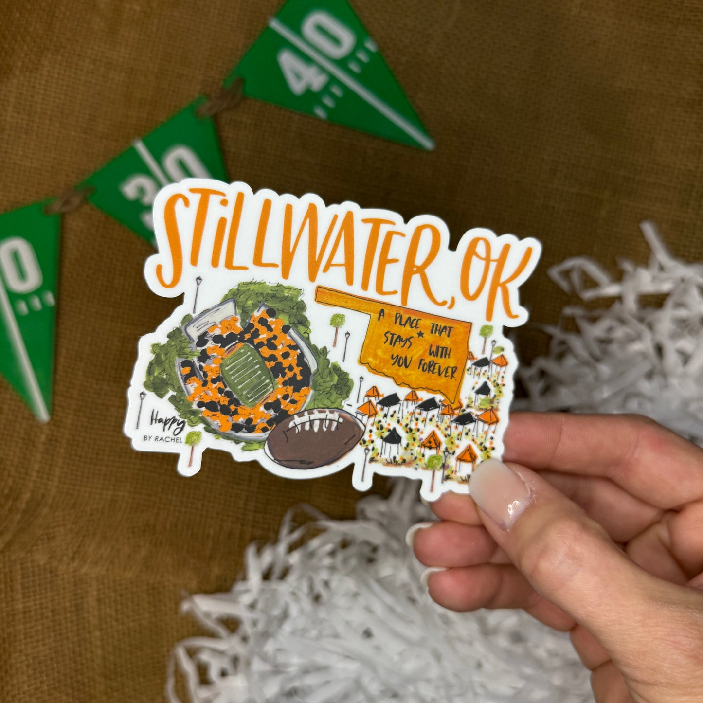Stillwater, OK Game Day Sticker