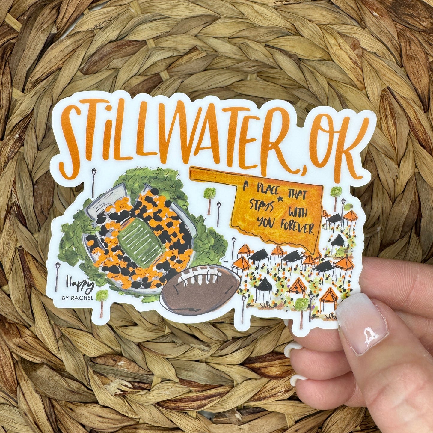 Stillwater, OK Game Day Sticker
