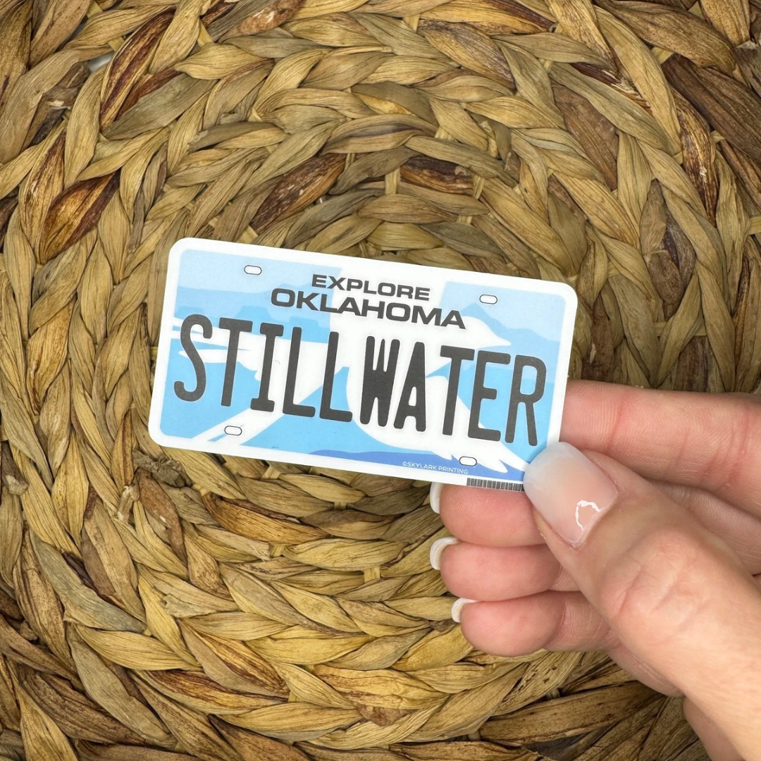 Stillwater, OK License Plate Sticker