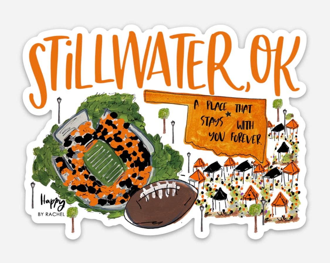 Stillwater, OK Game Day Sticker