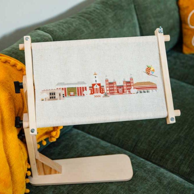 Sit-On Needlework Stand
