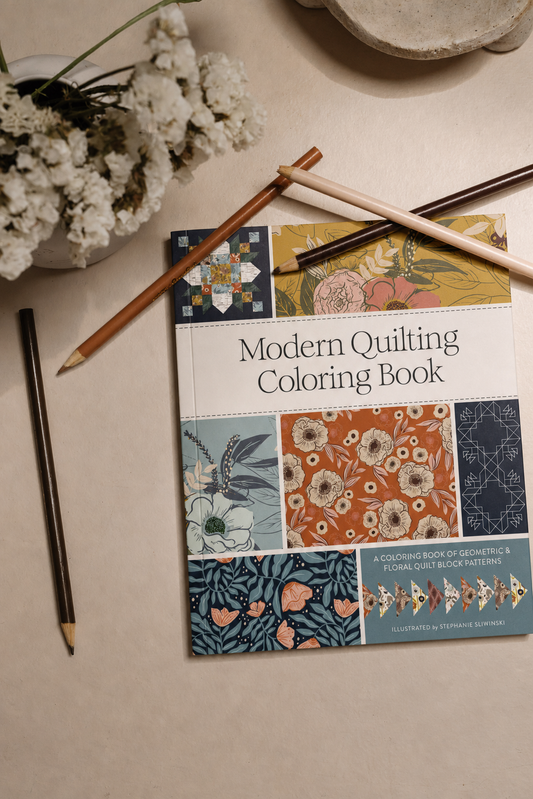 Modern Quilting Coloring Book: Adult Coloring Book