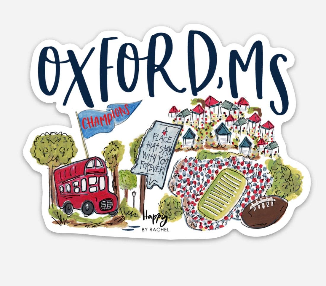 Oxford, MS Game Day Sticker