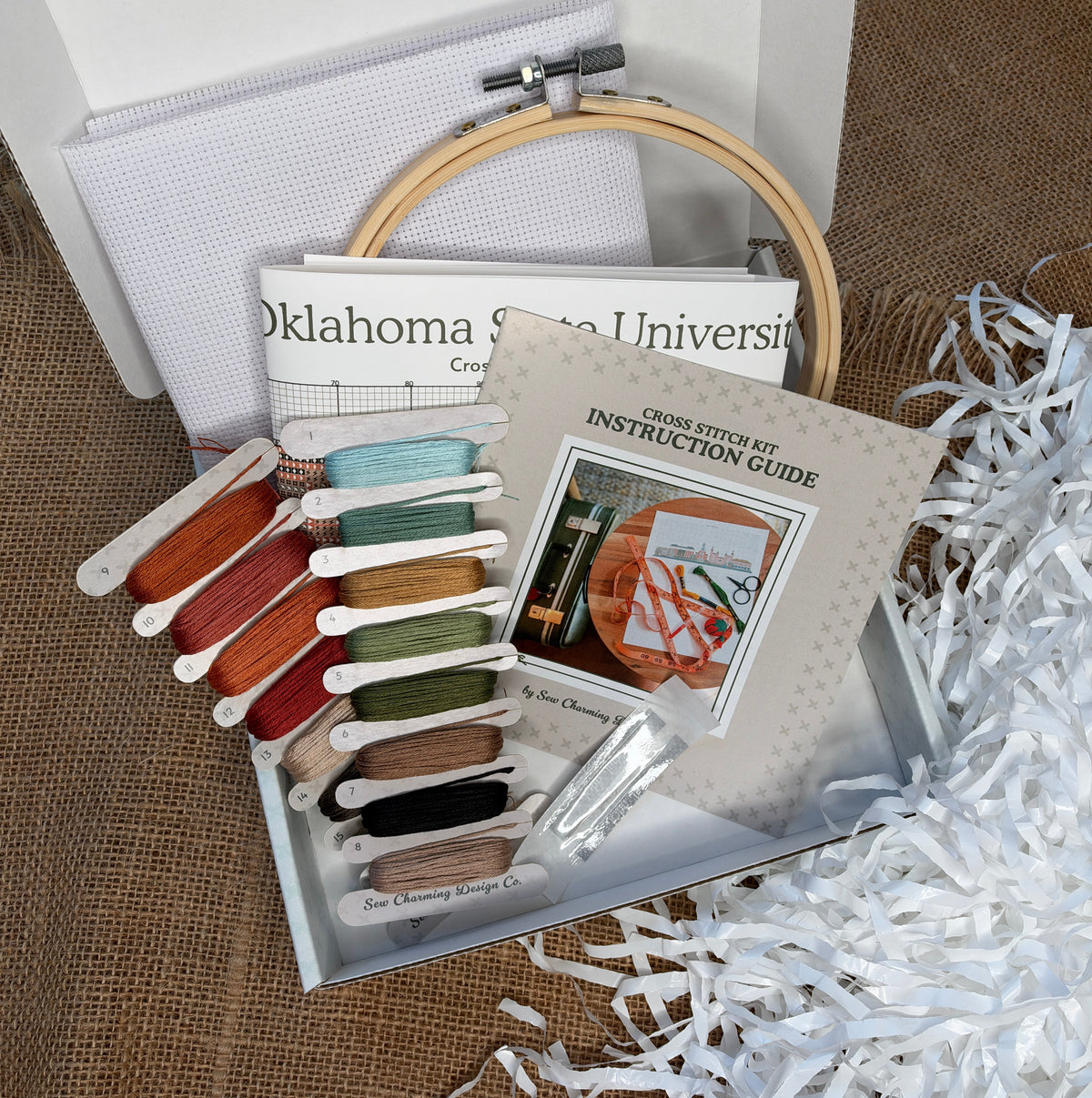 Oklahoma State University Campus Cross Stitch Kit - Campus Keepsakes