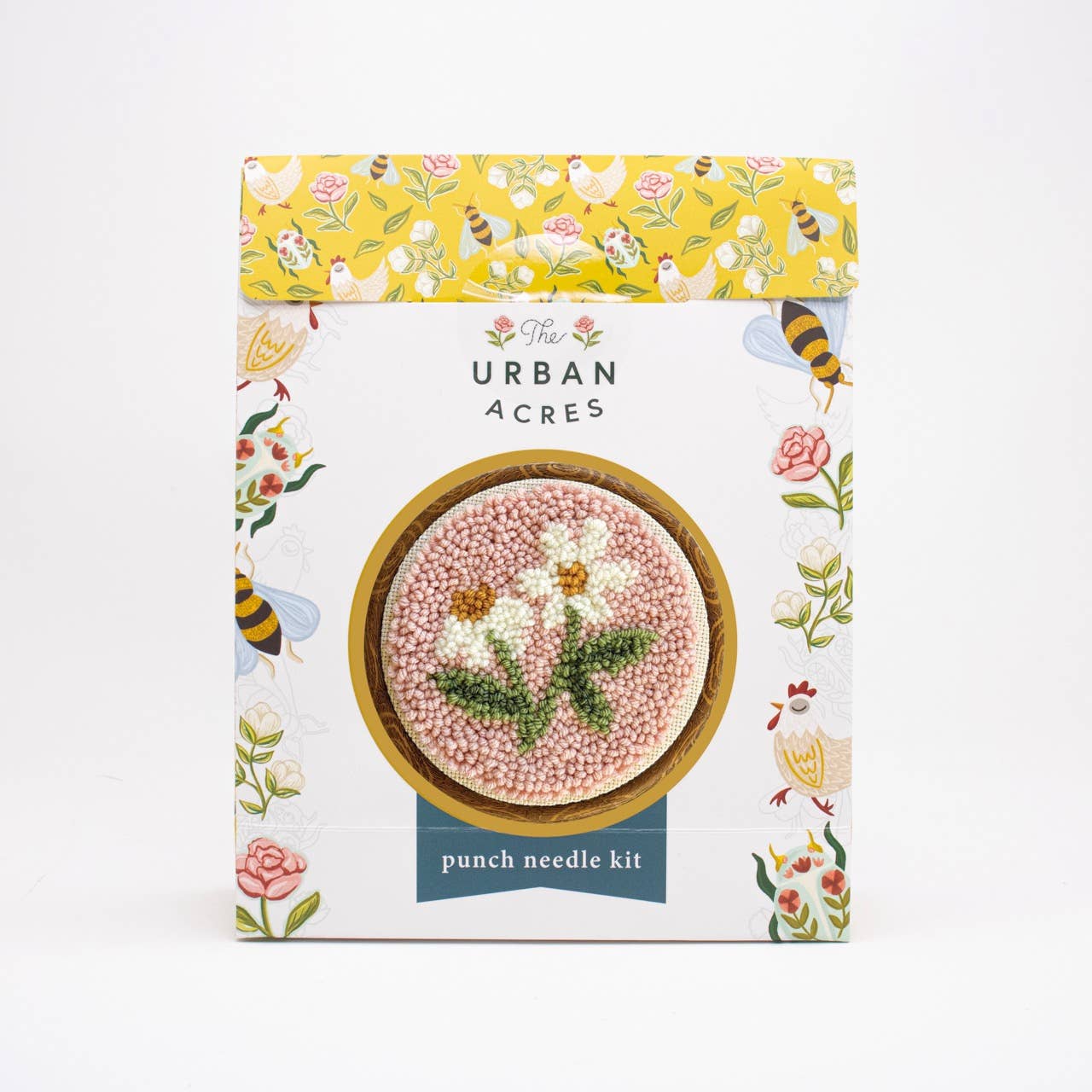 Pink Daisy Punch Needle Kit: Beginner Kit