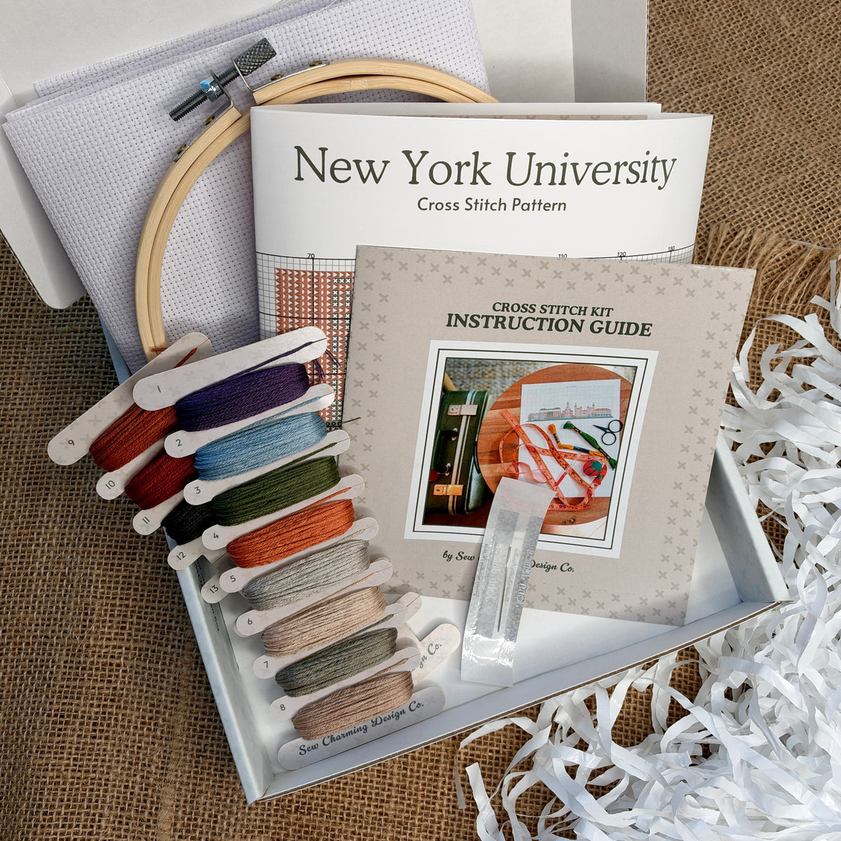 New York University Campus Cross Stitch Kit - Campus Keepsakes