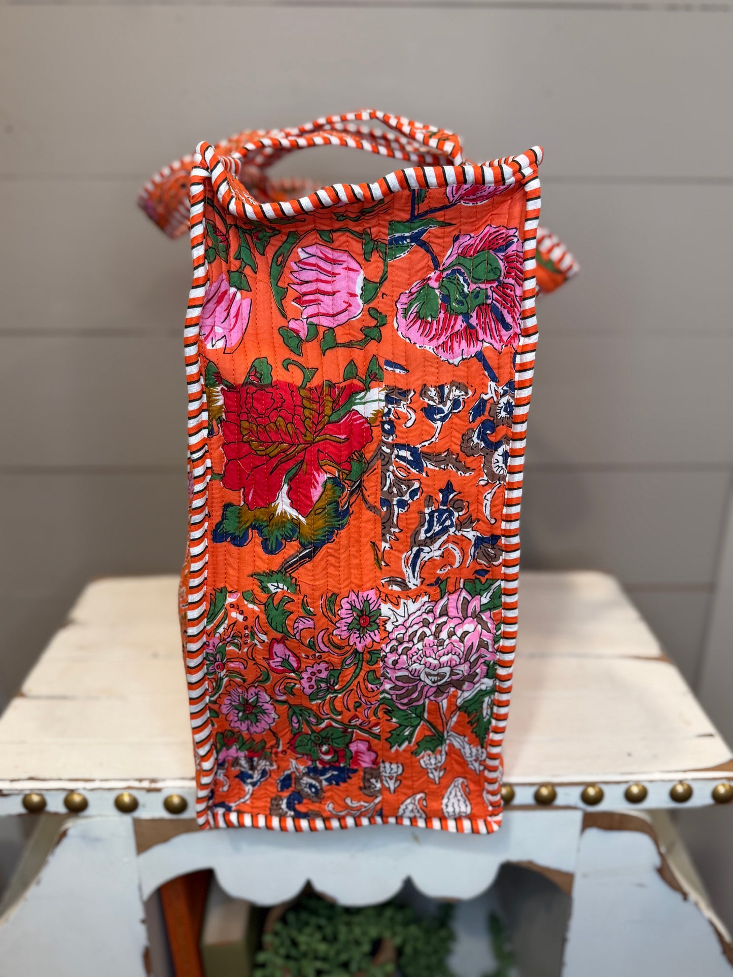 Charming Quilted Tote Bag