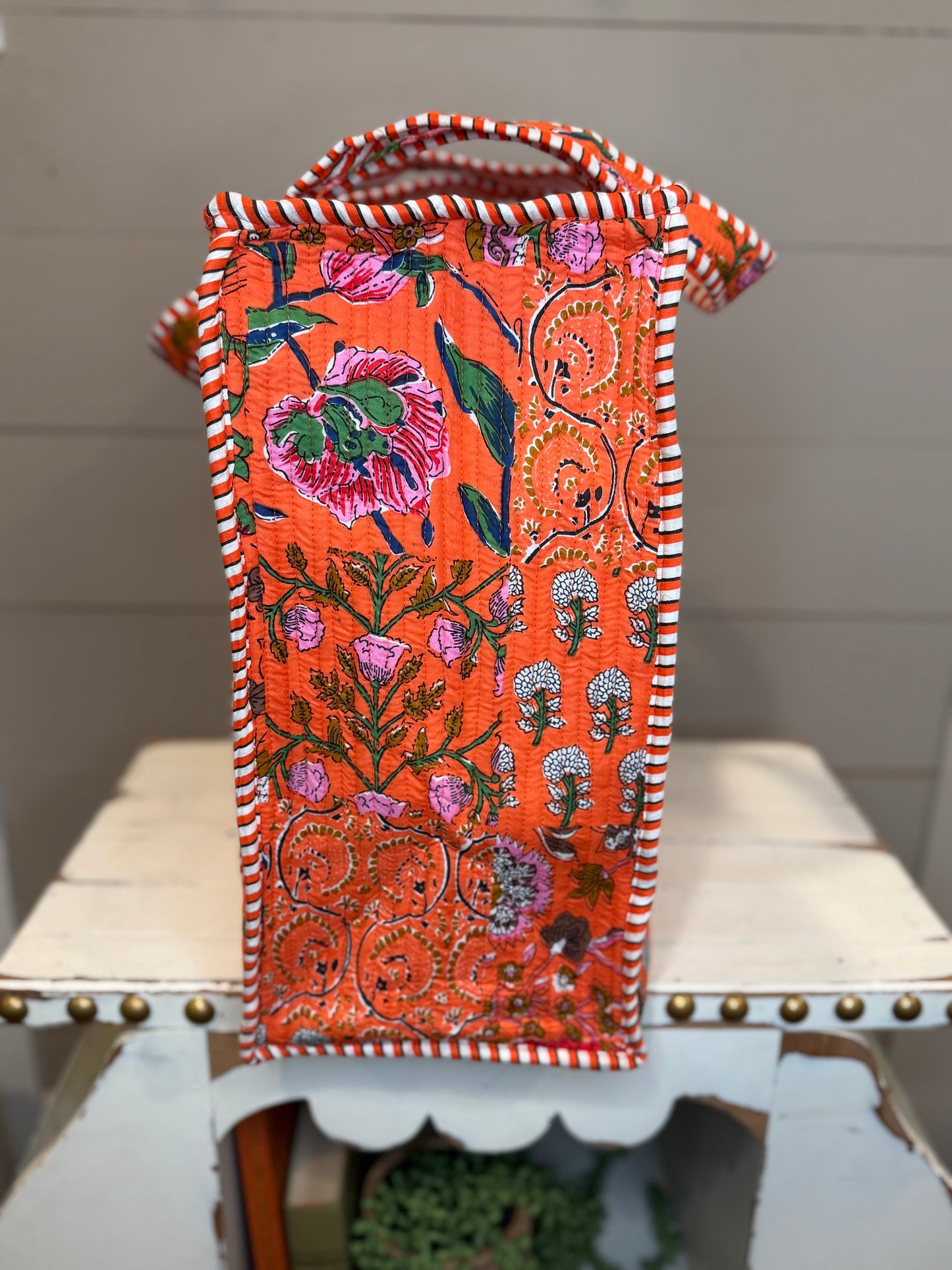 Charming Quilted Tote Bag