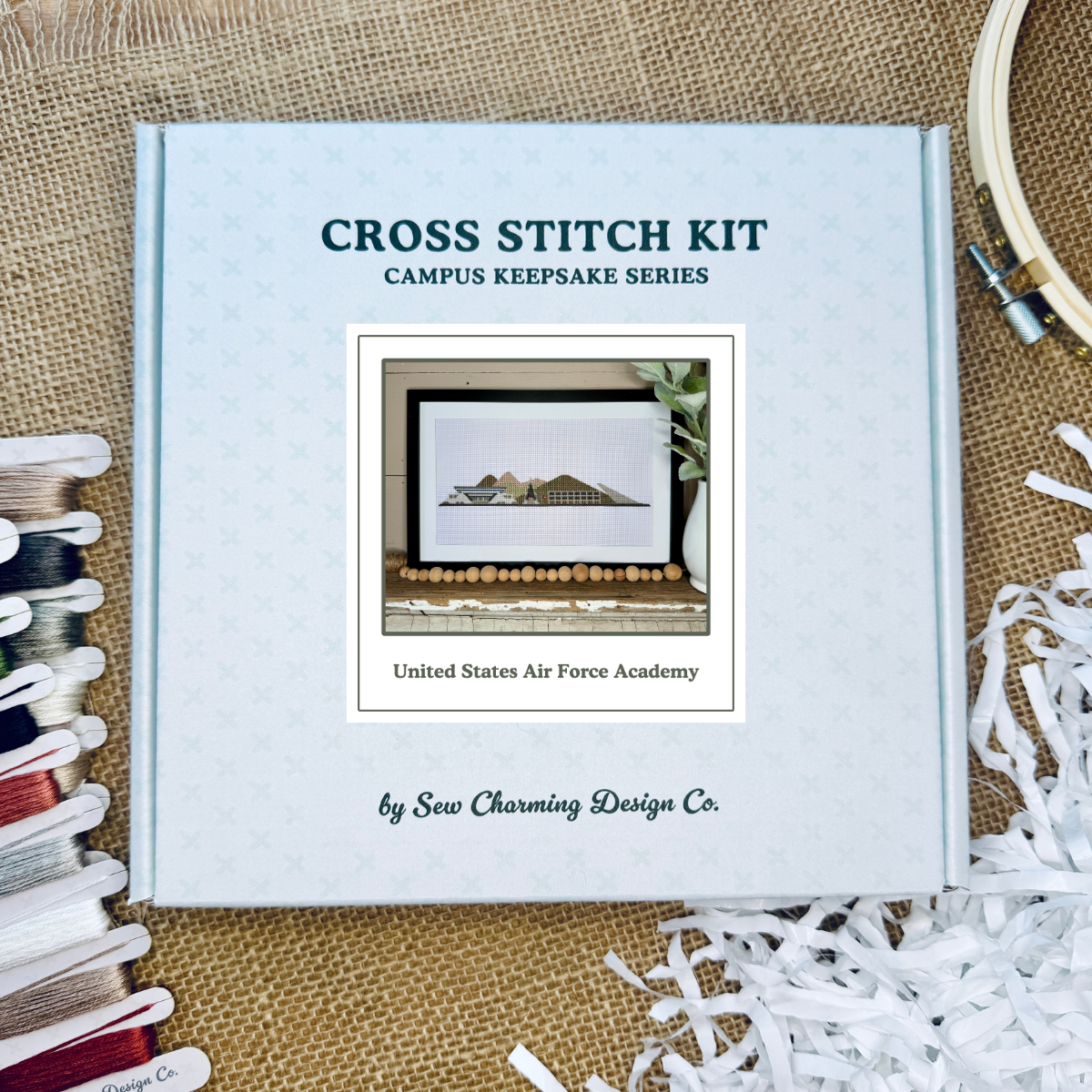 USAFA Campus Cross Stitch Kit - Campus Keepsakes