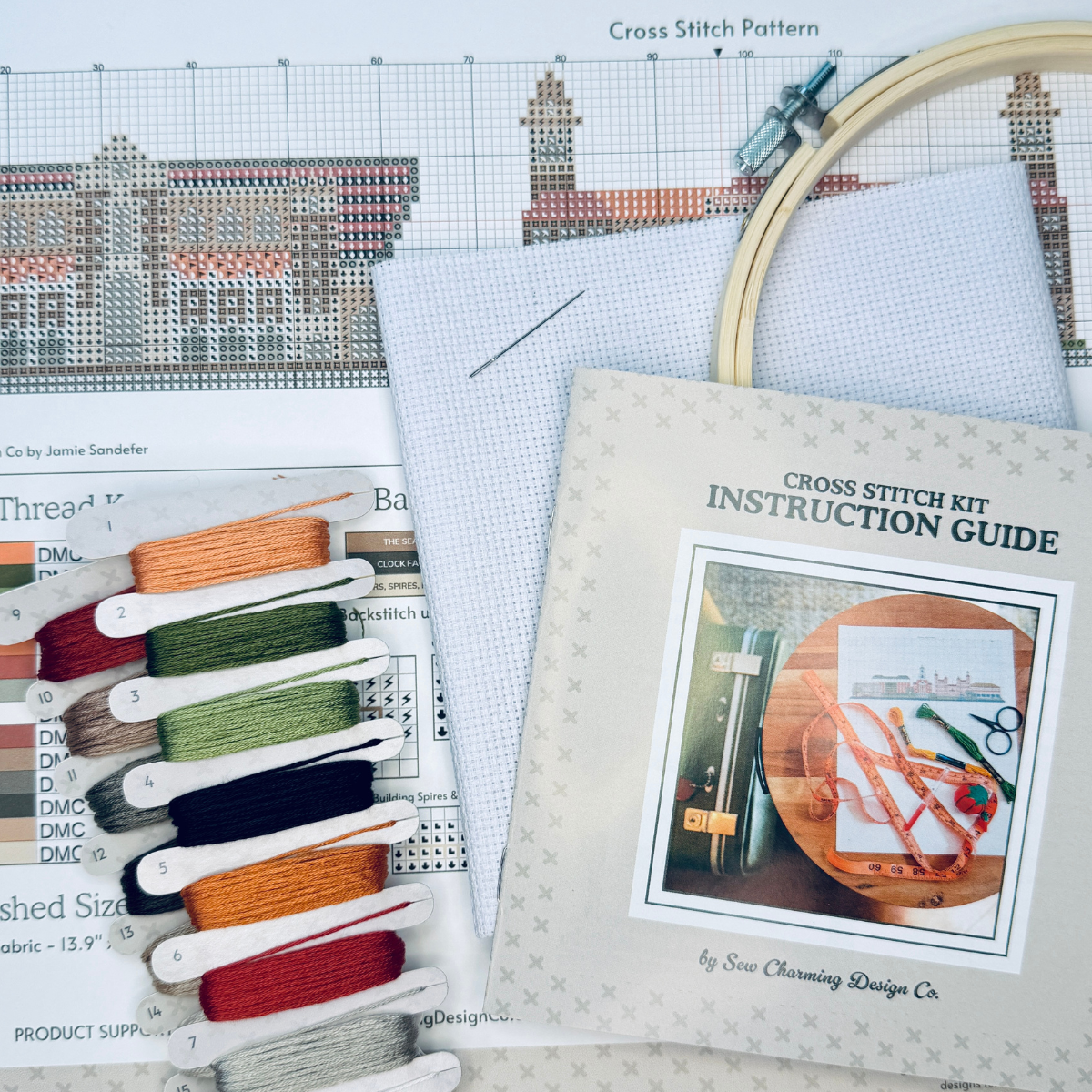 USAFA Campus Cross Stitch Kit - Campus Keepsakes