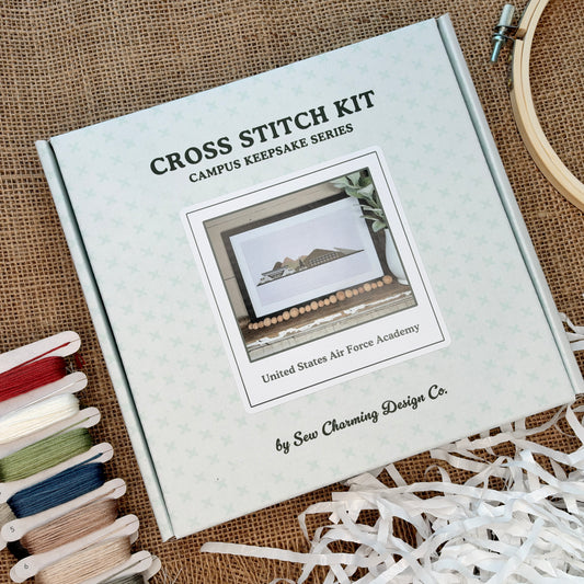 USAFA Campus Cross Stitch Kit - Campus Keepsakes