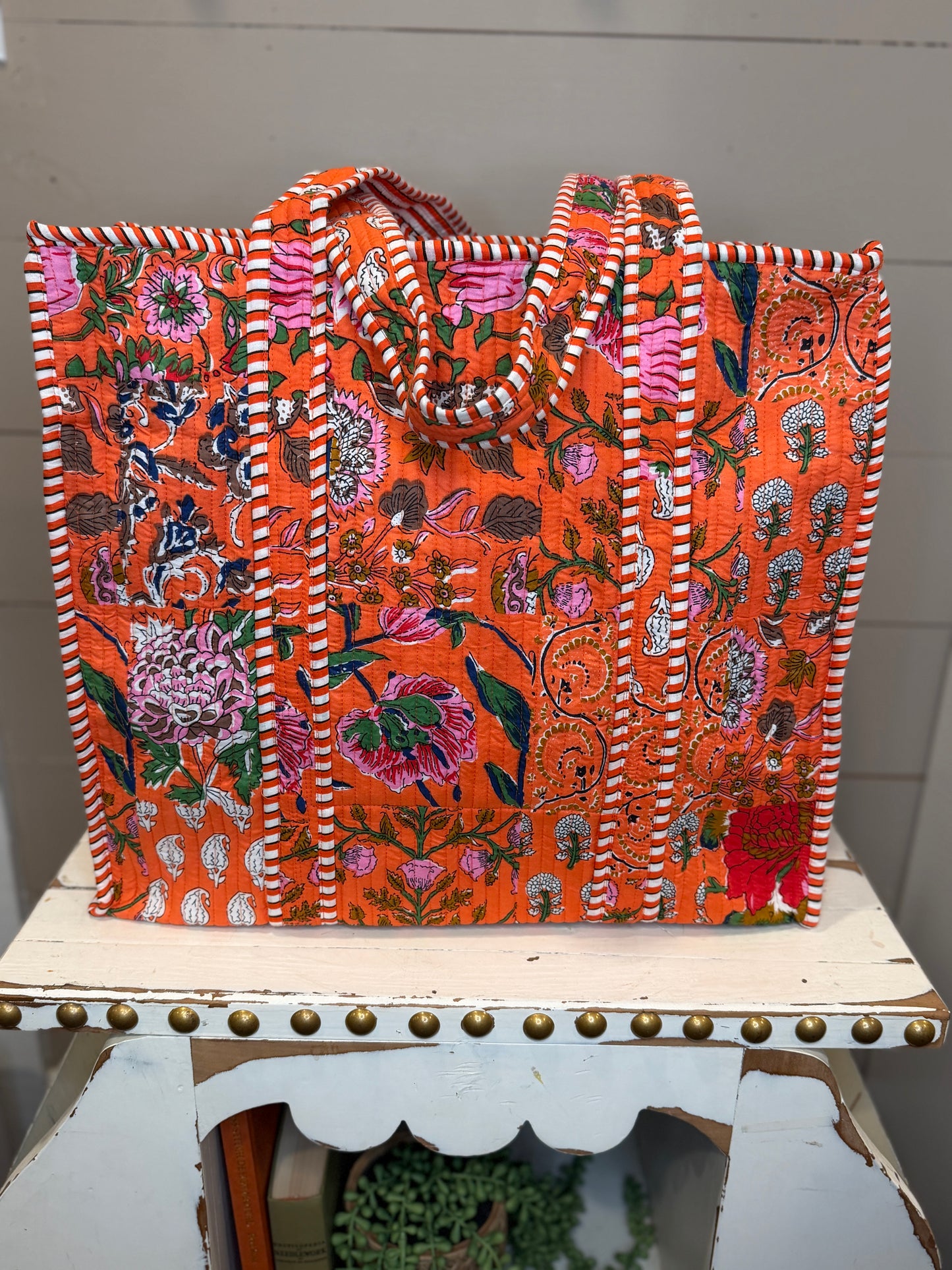 Charming Quilted Tote Bag