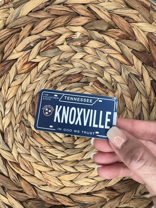 Knoxville, TN License Plate Sticker
