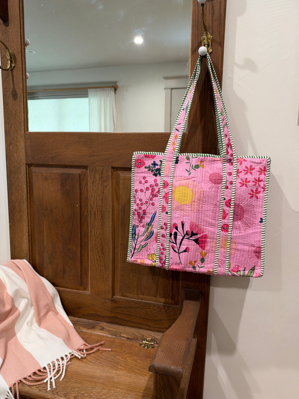 Mini Quilted Tote Bag