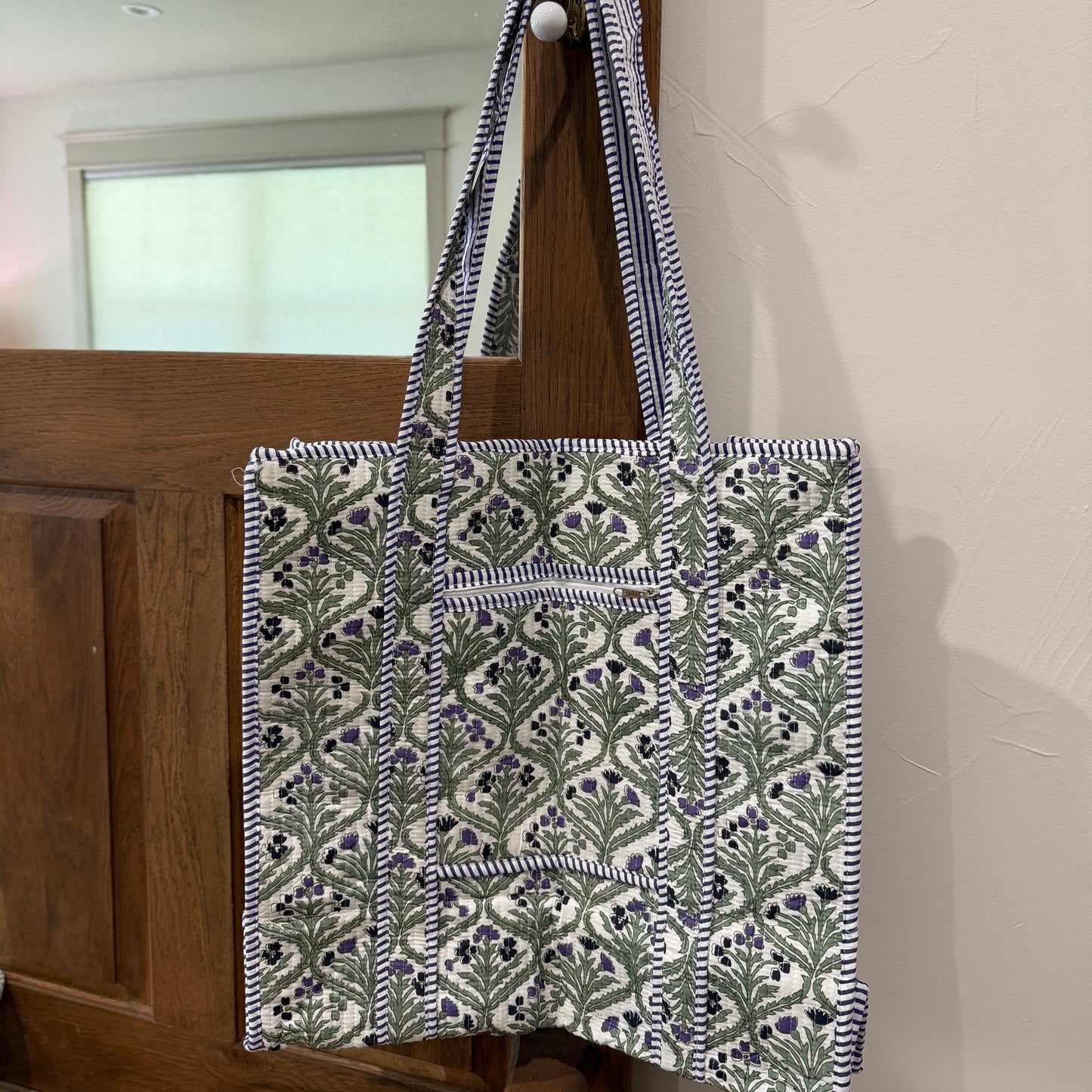 Charming Quilted Tote Bag