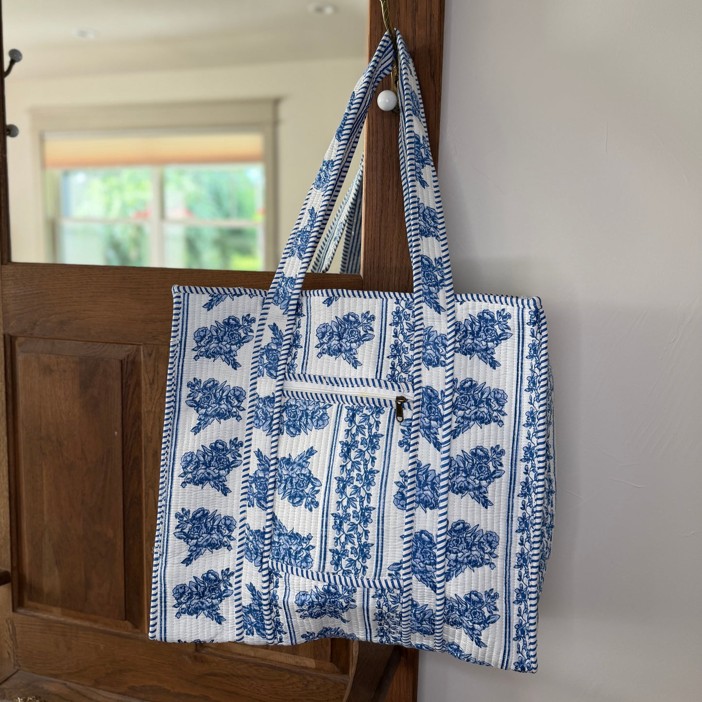 Charming Quilted Tote Bag