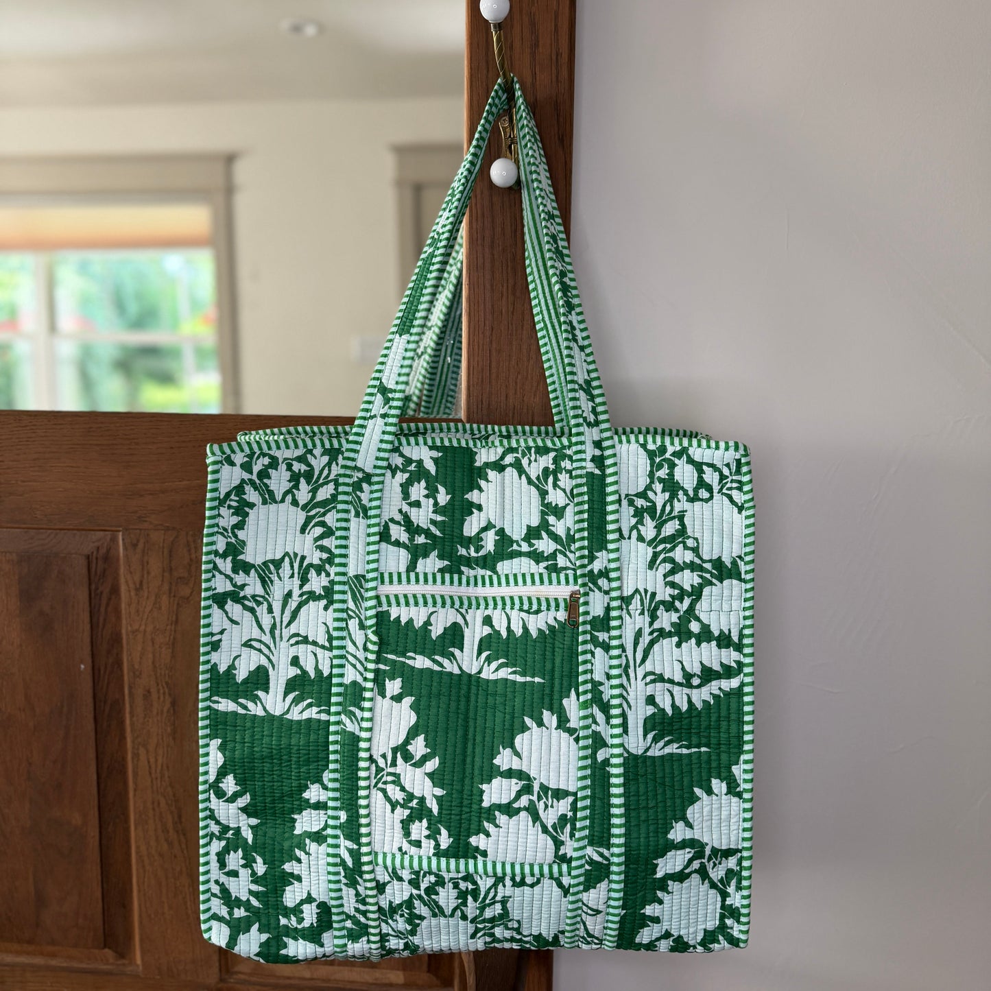 Charming Quilted Tote Bag