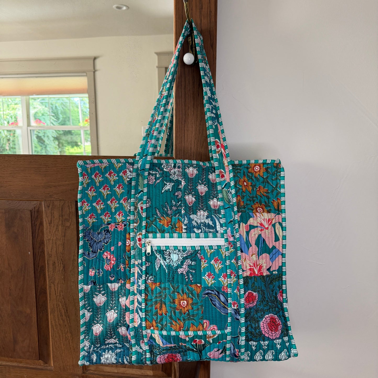 Charming Quilted Tote Bag