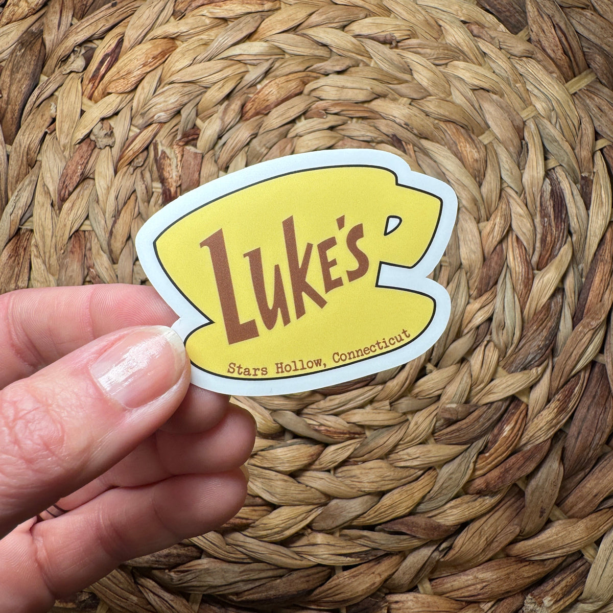Luke Chapter Sticker Luke's Diner Sticker – Sew Charming Design Co
