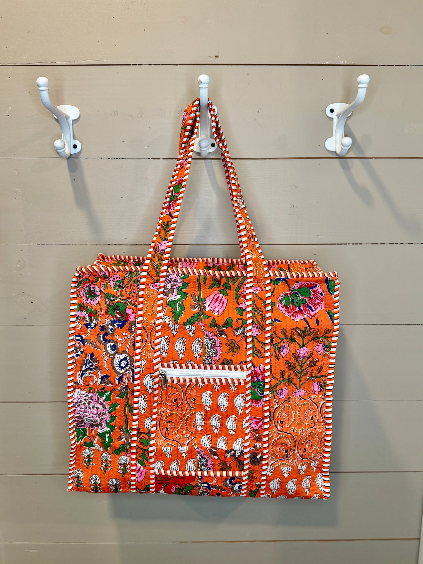 Charming Quilted Tote Bag