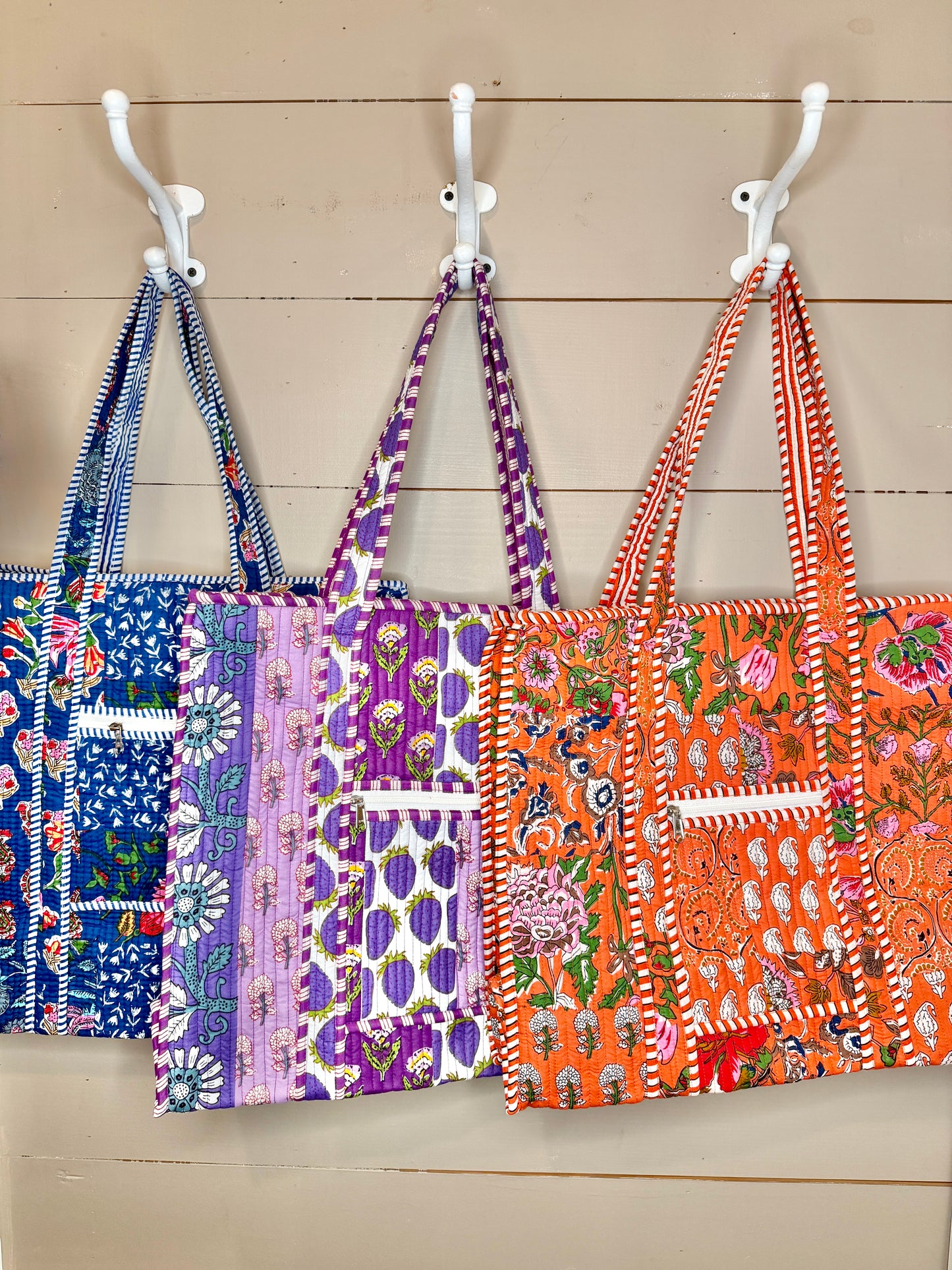 Charming Quilted Tote Bag