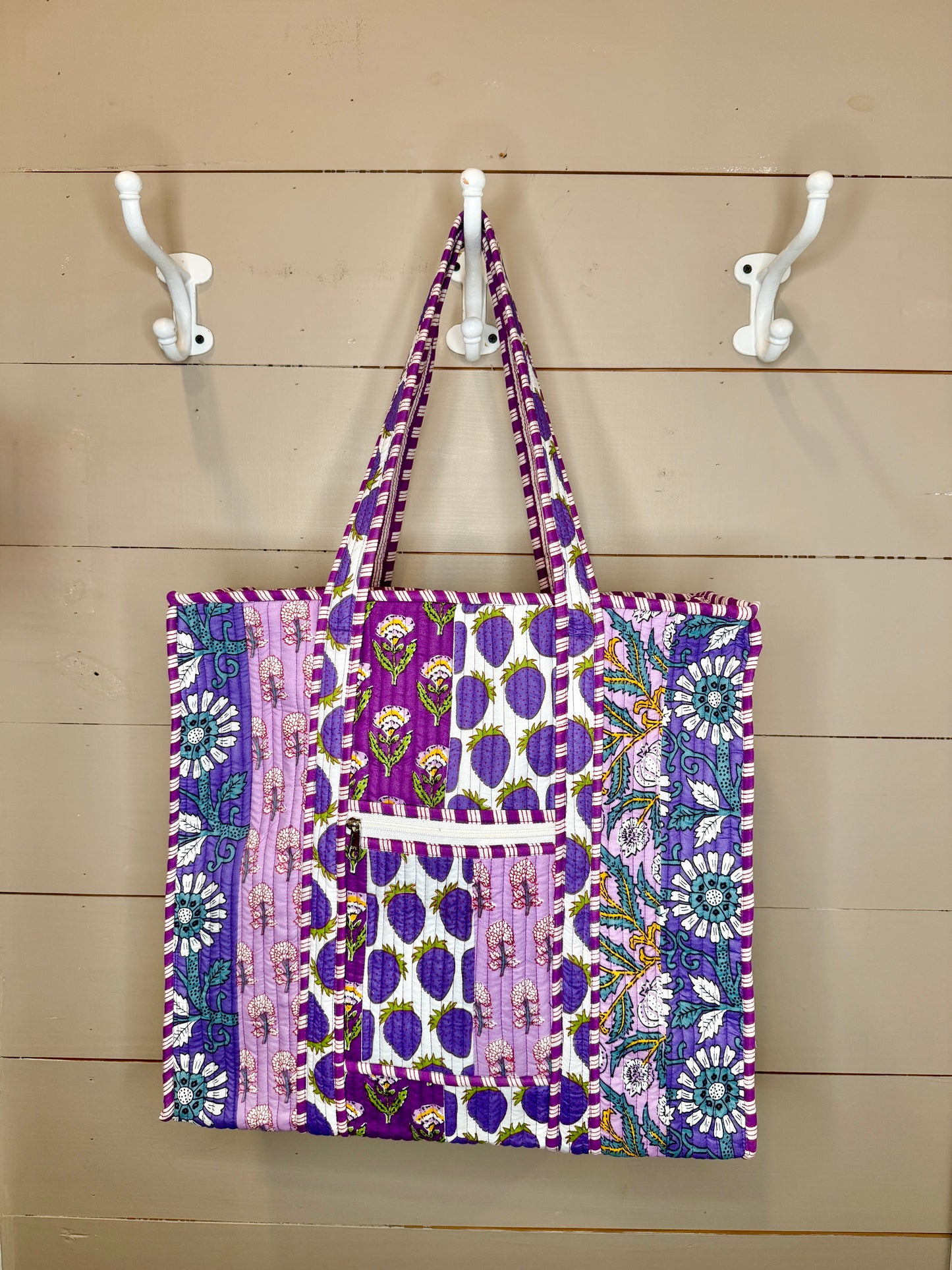 Charming Quilted Tote Bag