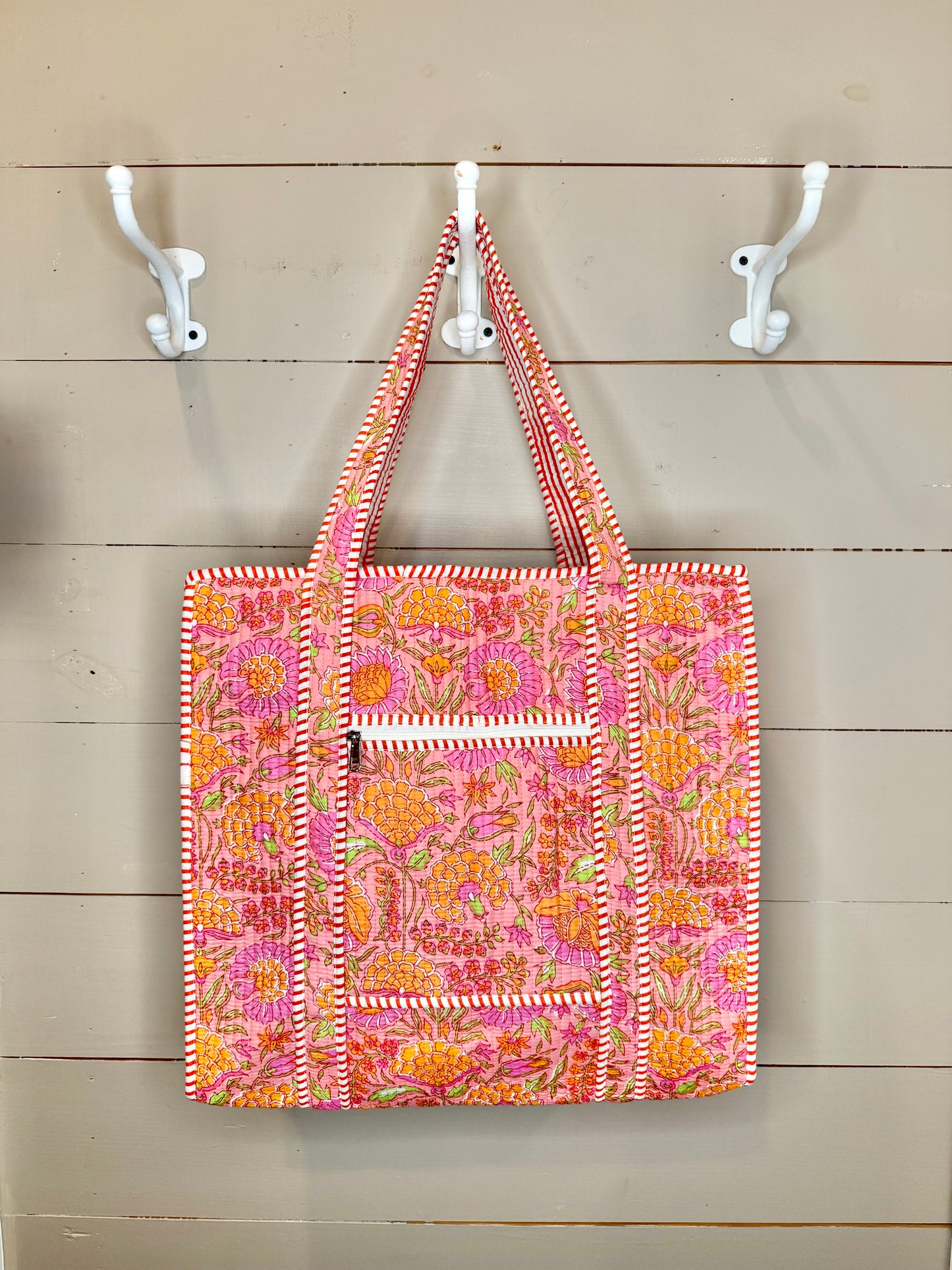 Charming Quilted Tote Bag