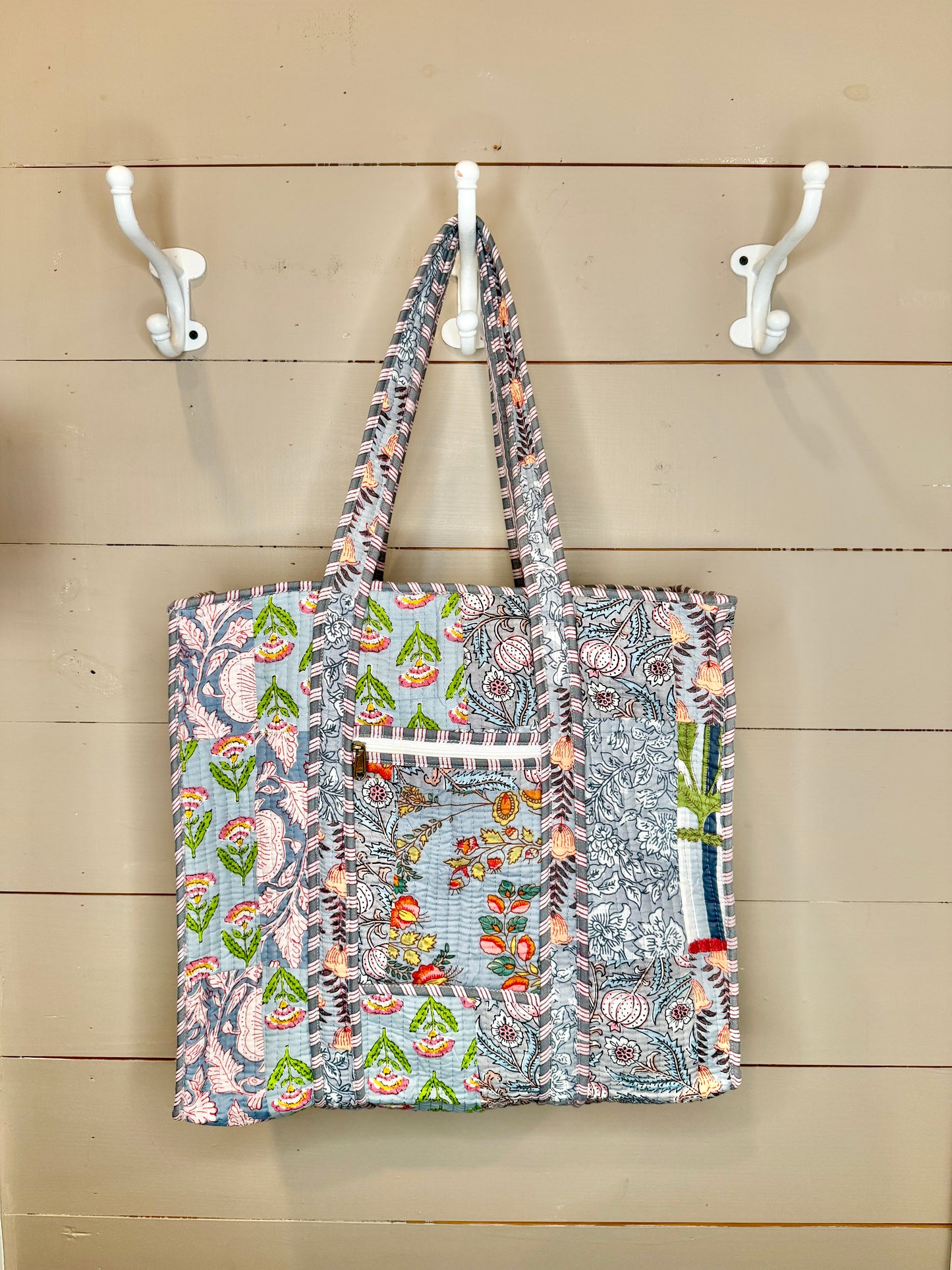 Charming Quilted Tote Bag