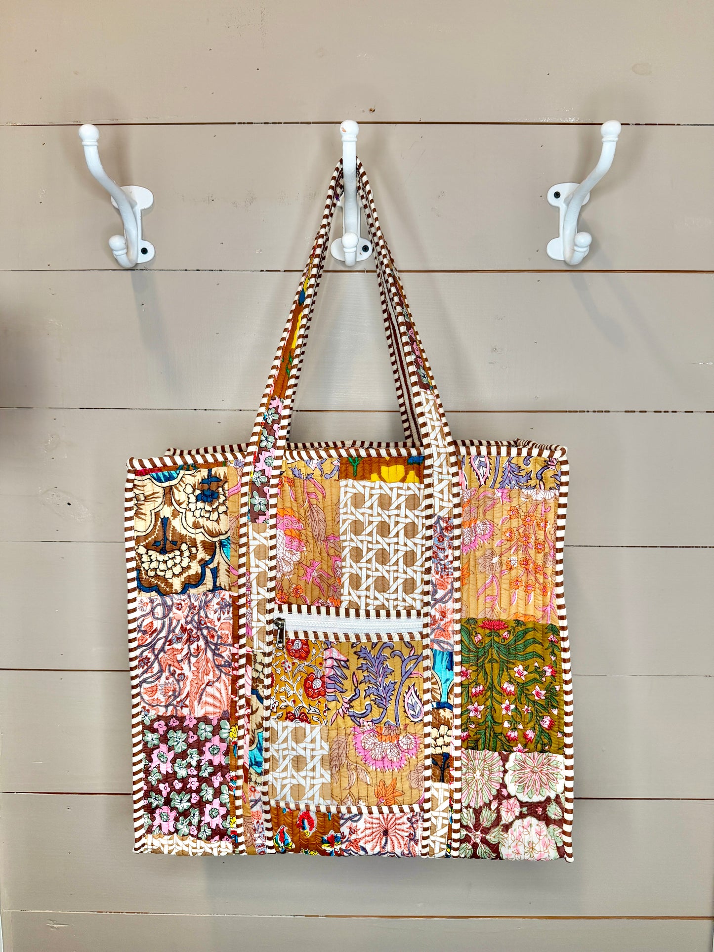 Charming Quilted Tote Bag
