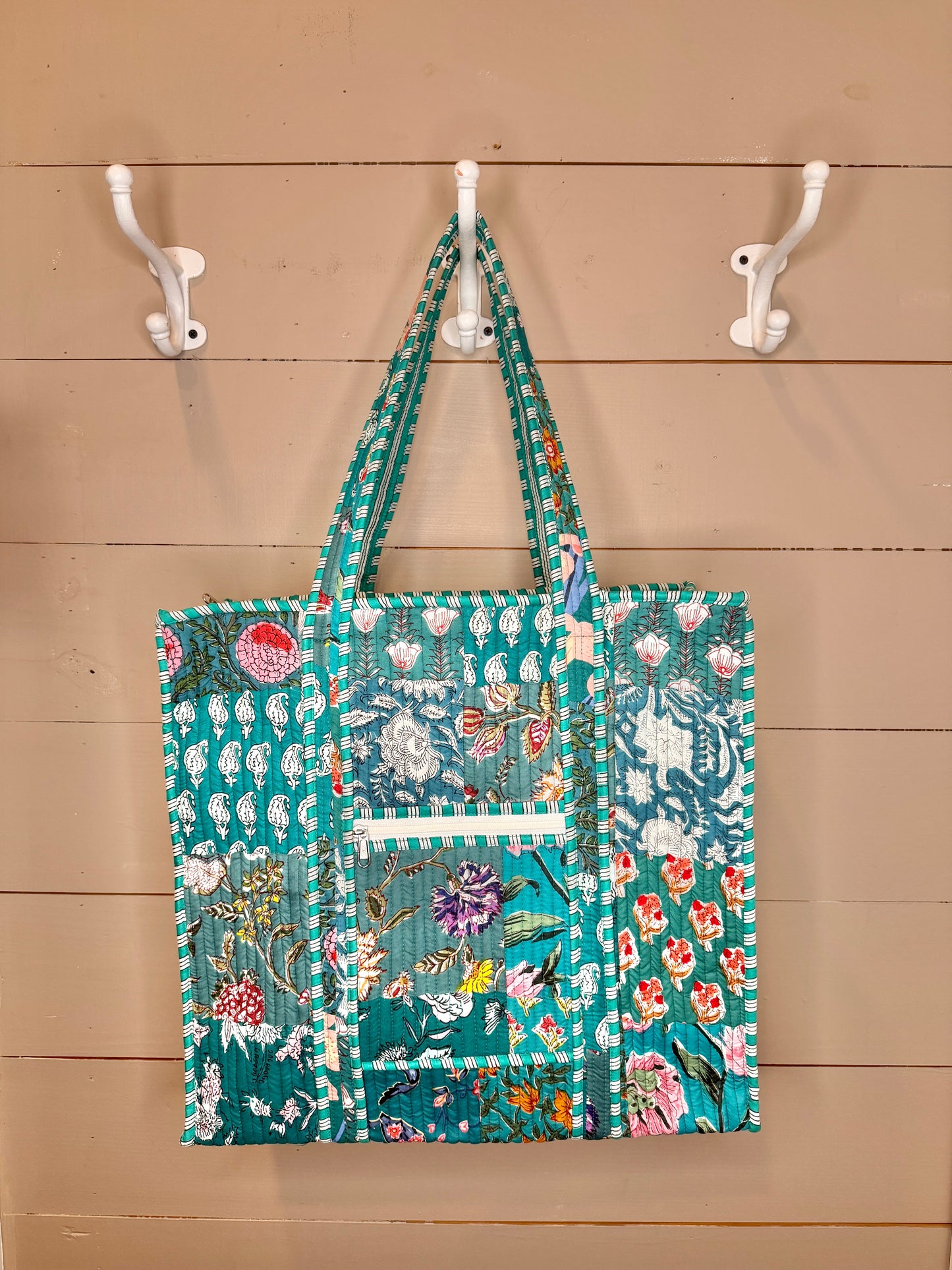 Charming Quilted Tote Bag