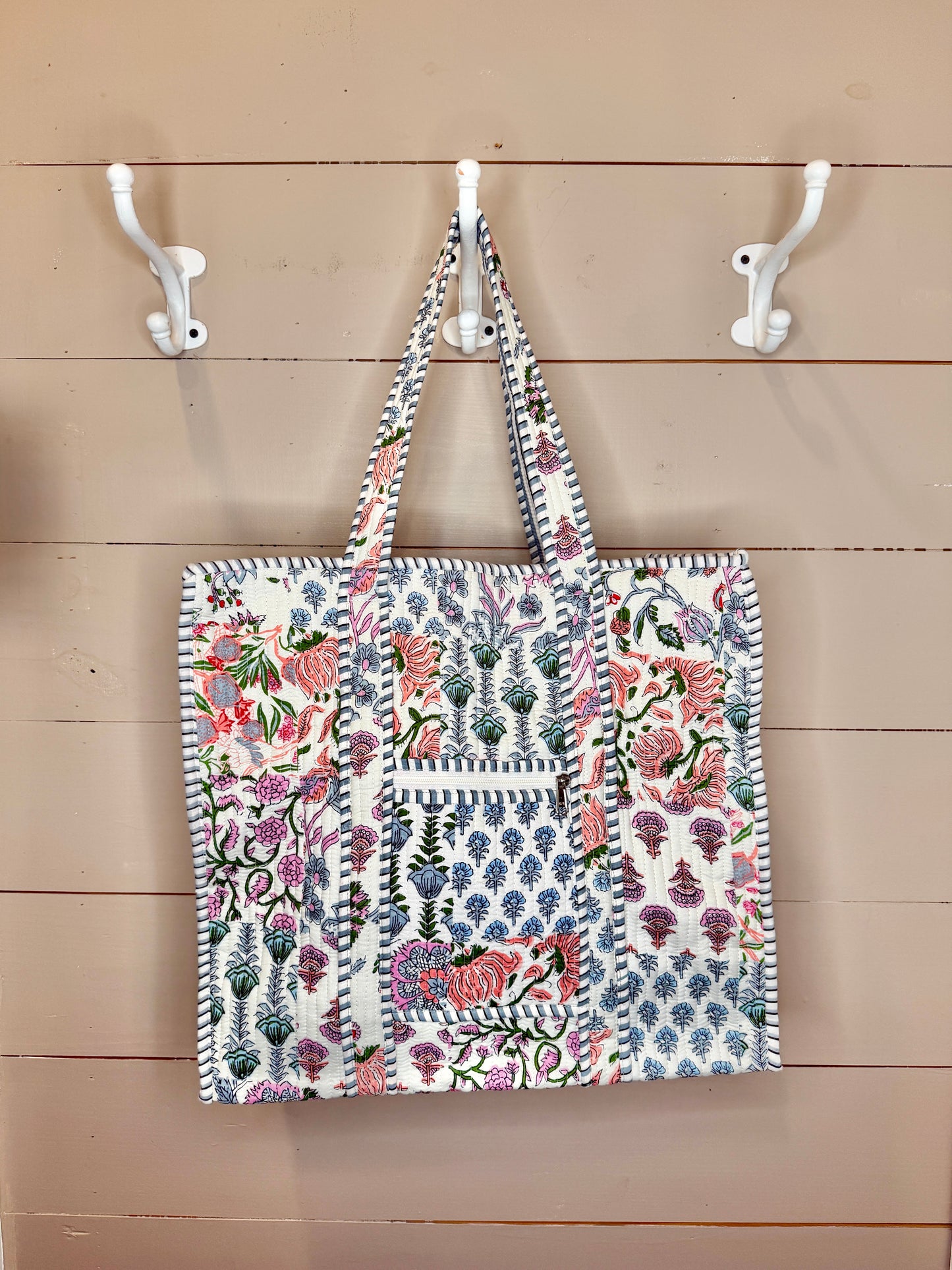Charming Quilted Tote Bag
