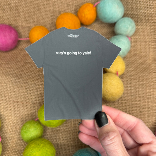 "rory's going to yale!" T-Shirt Sticker