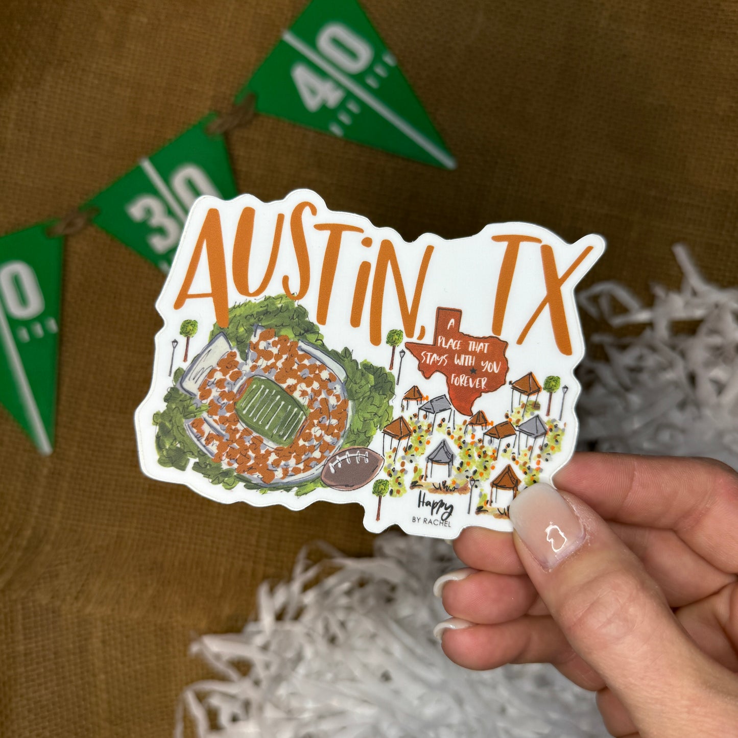 Austin, TX Game Day Sticker
