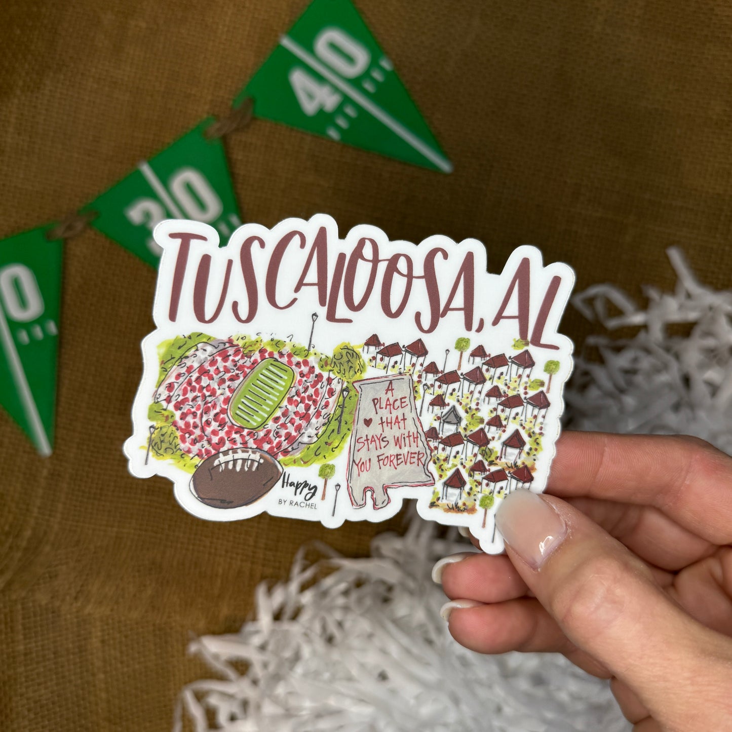 Tuscaloosa, AL Game Day Sticker