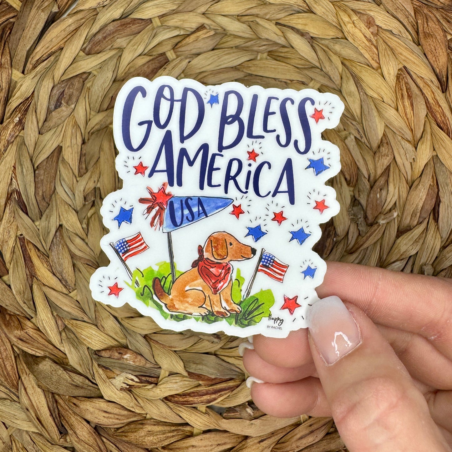 God Bless America Sticker