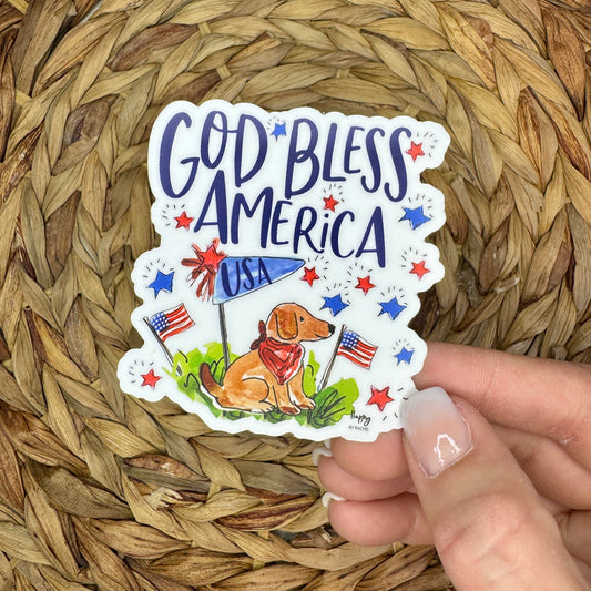 God Bless America Sticker