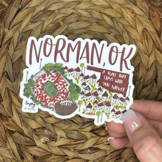 Norman, OK Game Day Sticker
