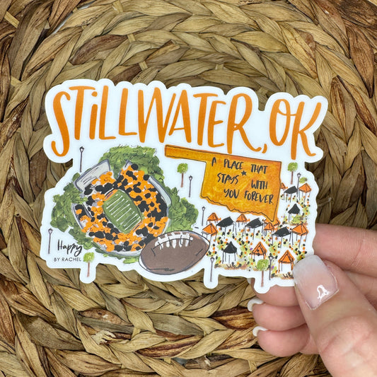 Stillwater, OK Game Day Sticker