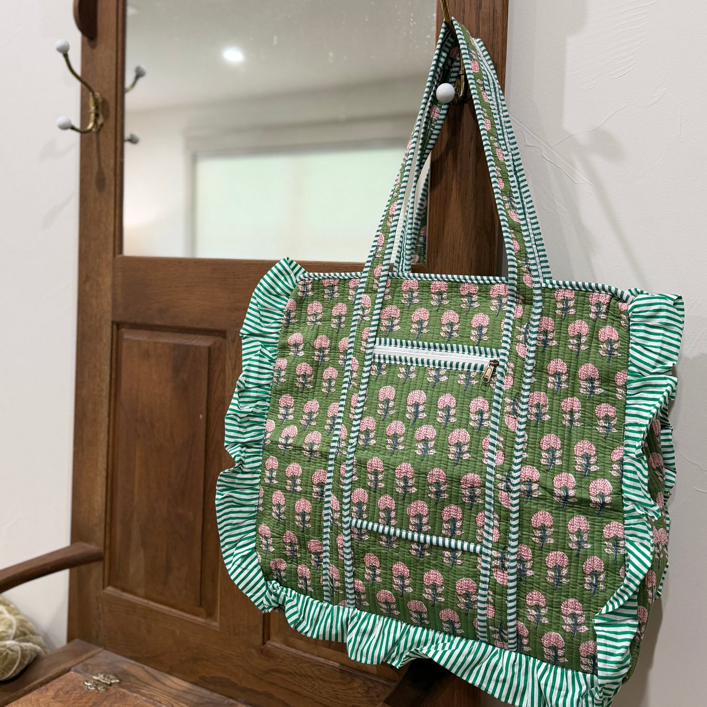 Charming Quilted Tote Bag