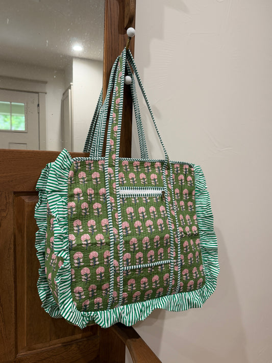 Charming Quilted Tote Bag