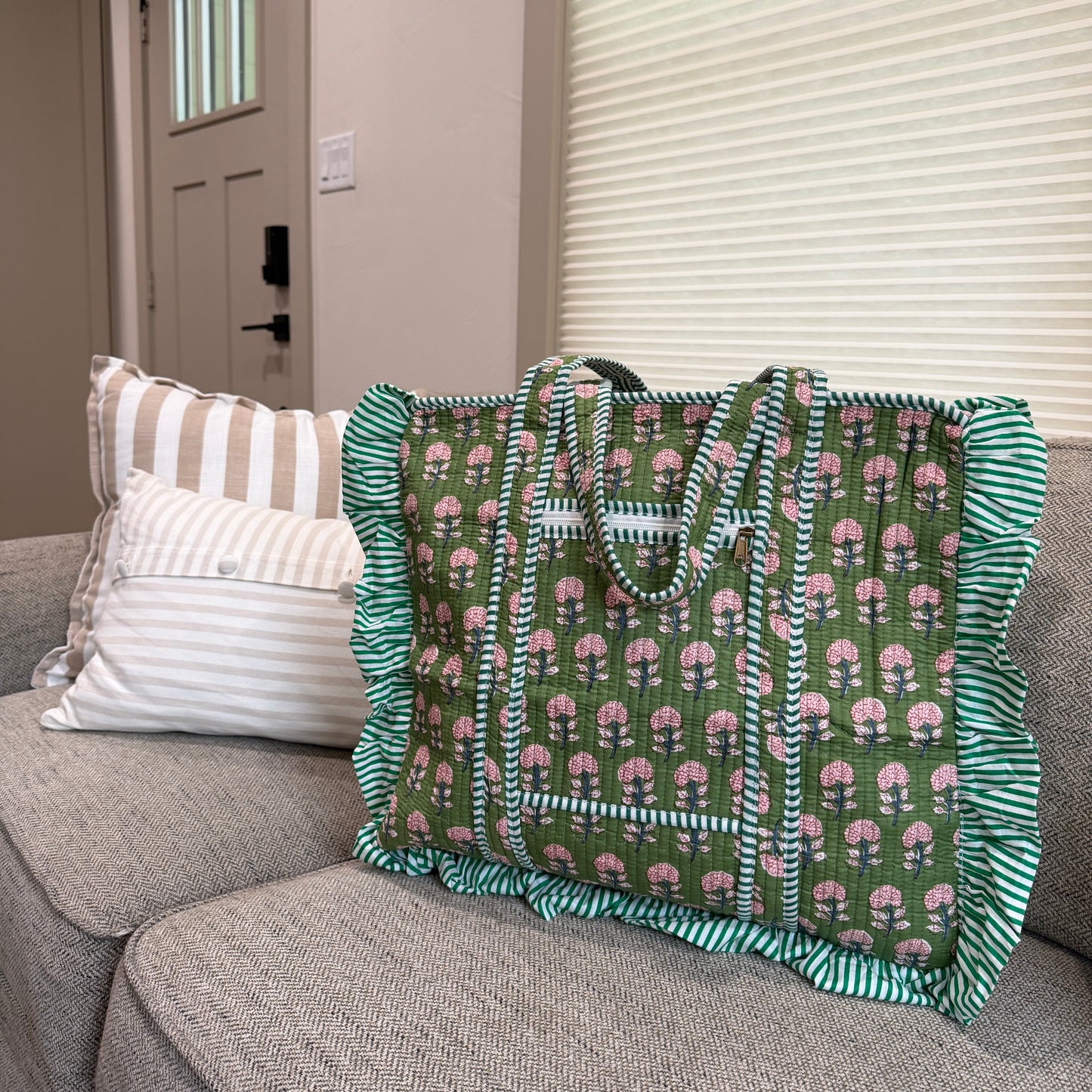 Charming Quilted Tote Bag
