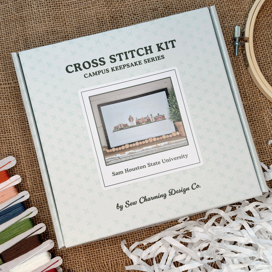Sam Houston State University Campus Cross Stitch Kit - Campus Keepsakes