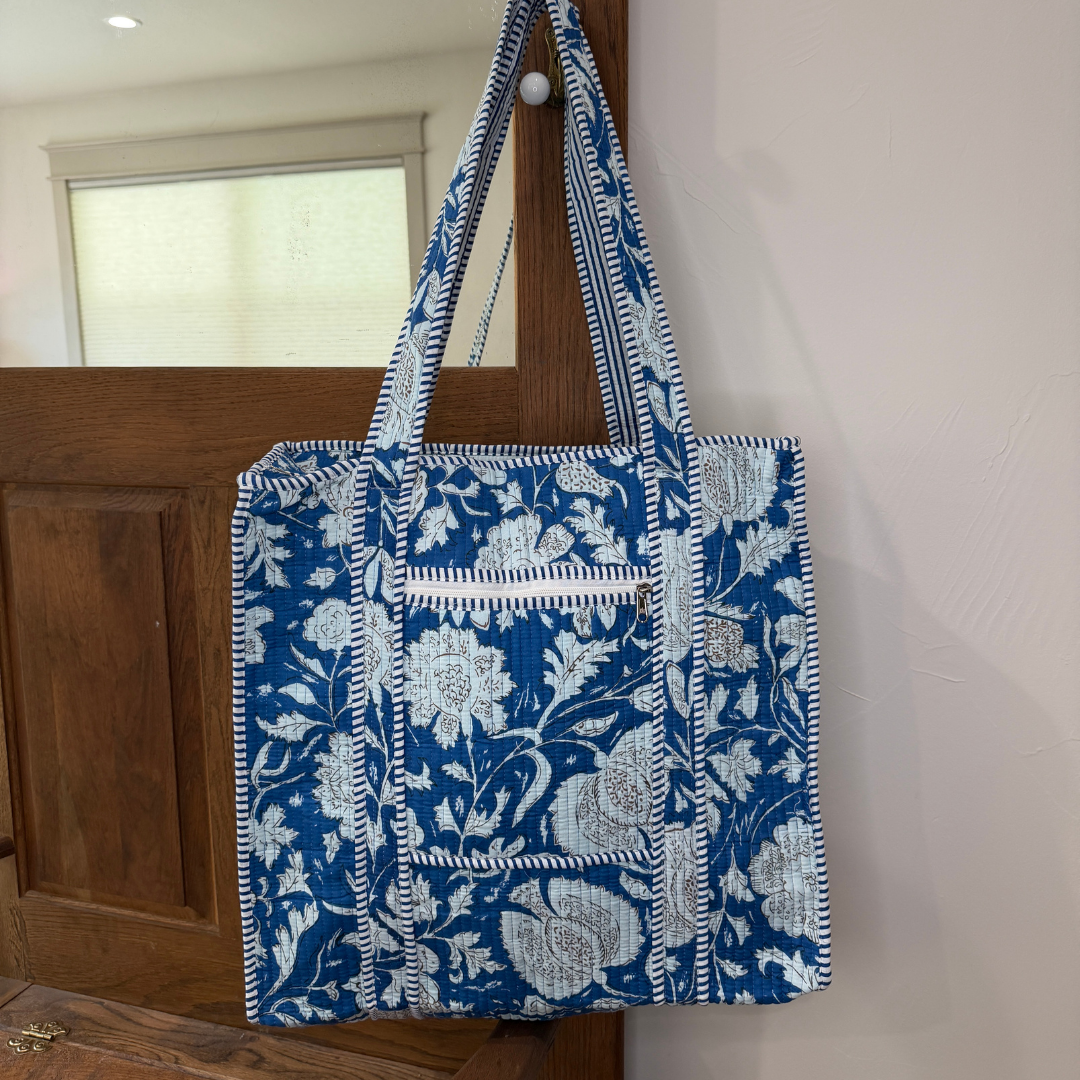 Charming Quilted Tote Bag