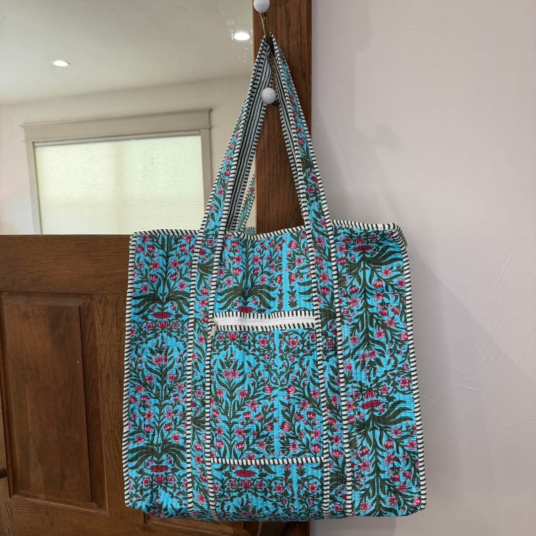Charming Quilted Tote Bag