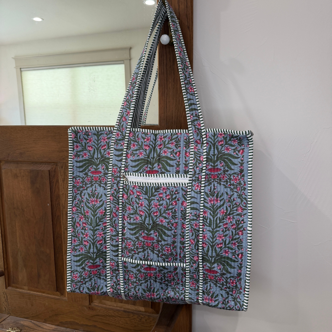 Charming Quilted Tote Bag