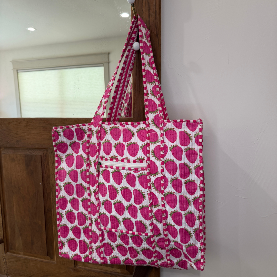 Charming Quilted Tote Bag